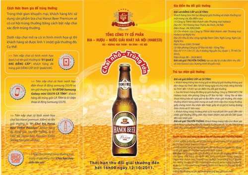 mẫu thiết kế poster quảng cáo sản phẩm mới công ty bia hà nội